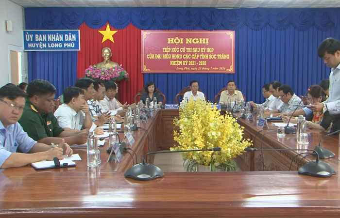  Long Phú: HĐND 3 cấp tiếp xúc cử tri sau kỳ họp HĐND tỉnh Sóc Trăng