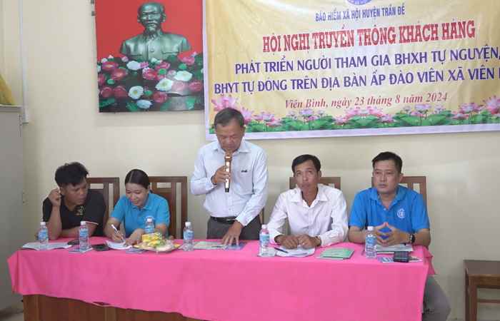 Trần Đề: Truyền thông về phát triển người tham gia BHXH tự nguyện, BHYT hộ gia đình
