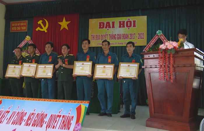 Đại hội thi đua Quyết thắng lực lượng vũ trang huyện Châu Thành 