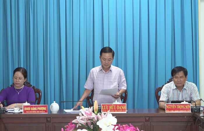 Ban Thường vụ Huyện uỷ Trần Đề đánh giá tình hình hoạt động 6 tháng đầu năm 2024