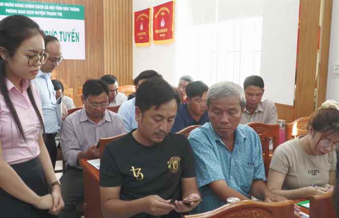THạnh Trị: Tập huấn phần mềm quản lý tín dụng chính sách