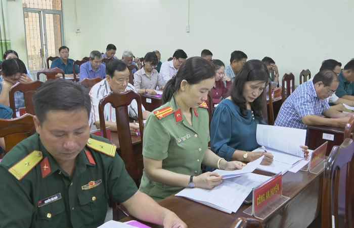Kế Sách: Đảng uỷ quân sự sơ kết 6 tháng đầu năm 2024