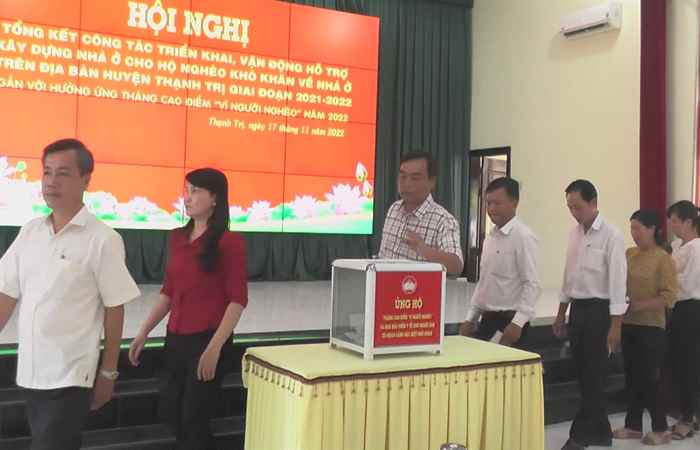 Thạnh Trị tổng kết công tác hỗ trợ xây dựng nhà ở cho hộ nghèo