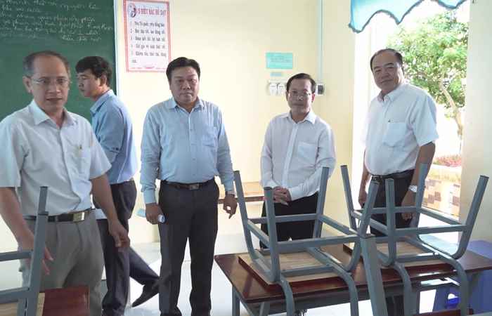Trần Đề: Khảo sát cơ sở vật chất, trang thiết bị trường học trên địa bàn 