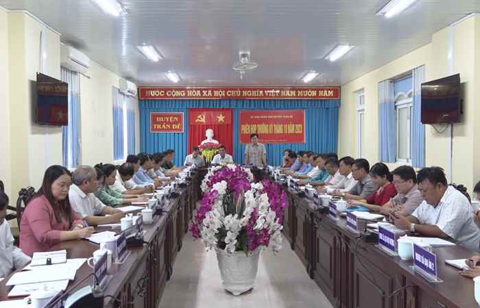 UBND huyện Trần Đề triển khai phương hướng, nhiệm vụ những tháng cuối năm 2023