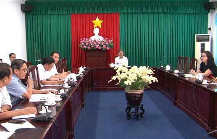 UBND tỉnh Sóc Trăng làm việc với các Sở, Ngành hữu quan về Dự án Nhà ở thương mại Trần Quang Diệu, TP Sóc Trăng