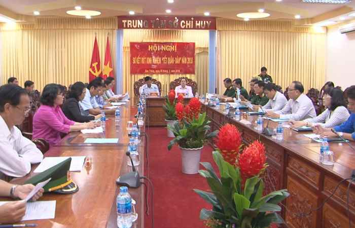 UBND tỉnh Sóc Trăng sơ kết Tết quân dân 2018