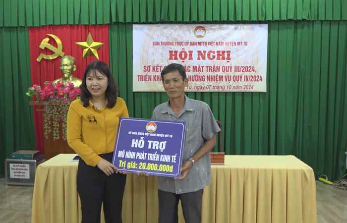Ủy ban Mặt trận tổ quốc Việt Nam huyện Mỹ Tú sơ kết quý III năm 2024