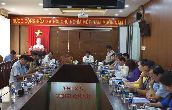 Vĩnh Châu họp Ban Chỉ đạo thi hành án dân sự Thị xã 