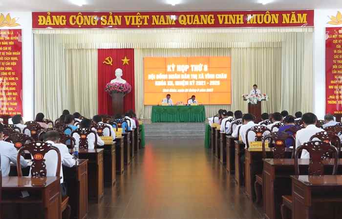 Kỳ họp thứ 8 HĐND TX. Vĩnh Châu