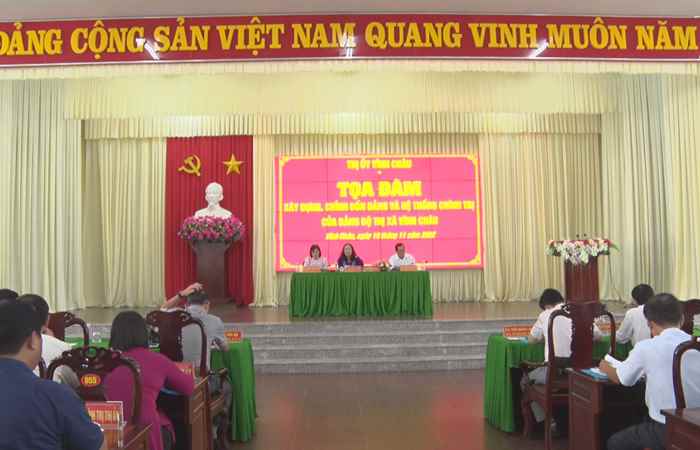 Vĩnh Châu: Tọa đàm xây dựng chỉnh đốn Đảng và hệ thống chính trị Thị xã